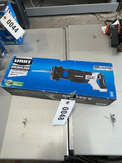 Brand new Hart Brushless 20 volt sawzall