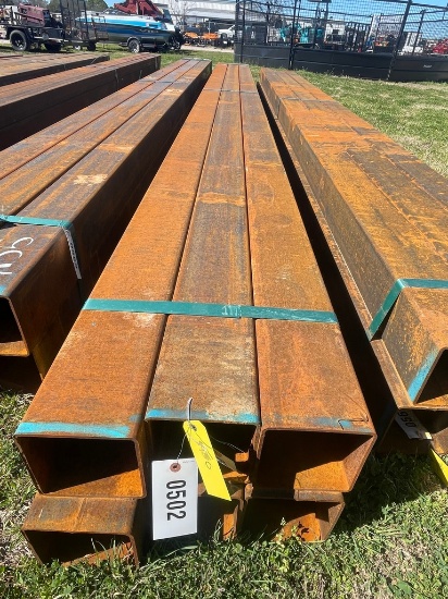 6" Sq tube 3/16 6 pcs @ 20" 120 ft.