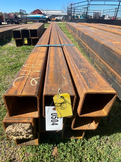 4" Sq Tube 3/16" 9 pcs @ 24 216 ft.