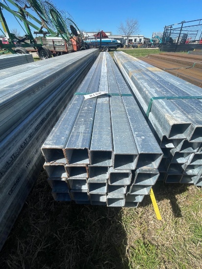 2 1/2" Sq Tube Gal 12 ga 25 pcs @ 500ft.