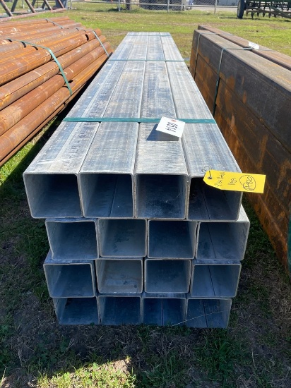 4" Sq tube Gal. 11gal 16 pcs@10" 160ft.