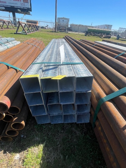 4" sq tube gal 11 ga 16pcs@10" 160ft.