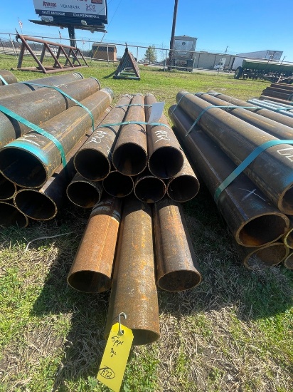 5" Od pipe 9ga 3 pcs @ 6", 7 pcs @ 5" 53ft