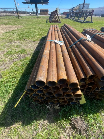 2 3/8" OD pipe .134 thickness 37@ 8'1" 299 ft.
