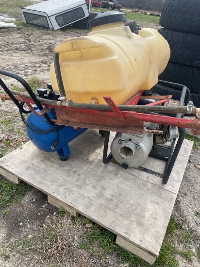 Water pump unknown condition,pesticide sprayerCar towing hitch,generator non running,20 gallon water