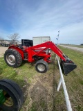 MF 250 with loader runs and operates