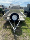 6x10 Aluminum Utility traiker with Gate & 2 Spare tires bill of sale