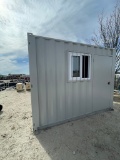 7x10 Storage container with Side door & window damaged floor
