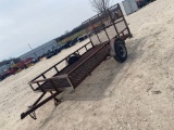 6x12 single axle trailer with steergrate floor bill of sale