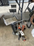 Set of pipe jacks,floor jack,jack stand, and screw jack