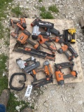 Pallet of misc ridgid power tools unknown condition/parts