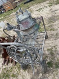 Paint spray  and cart  unknown condition