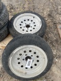 2-15 in. wheels and tires 5x4 1/2 Bolt Patterns
