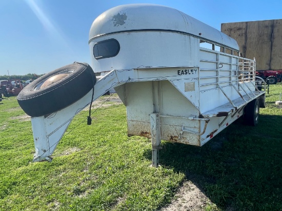 Easley 16' Single Axle Gooseneck Stock Trailer