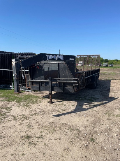 24ft. Gooseneck Trailer with Title dual axle with brakes