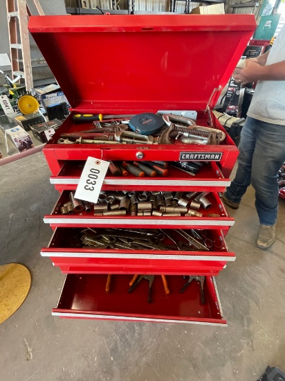 Craftsman 2 pc rolling tool box with content