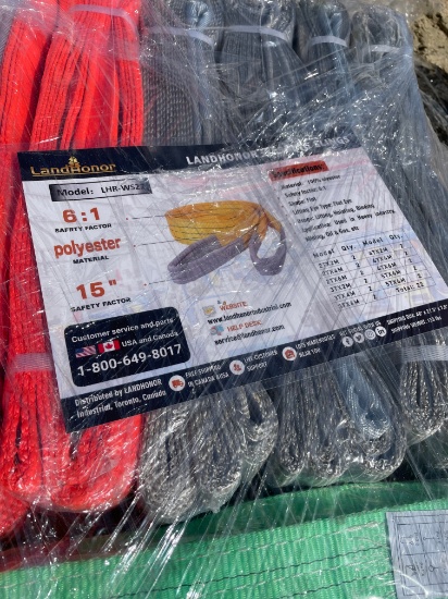 Pallet of 22 New Land honor webbing slings