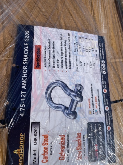 38 New Land Honor anchor shackles 3/4"-1 1/4"