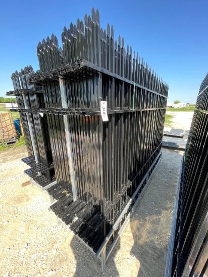220' New Wrough iron site fence 10x7 22 pc fence panels 23 post