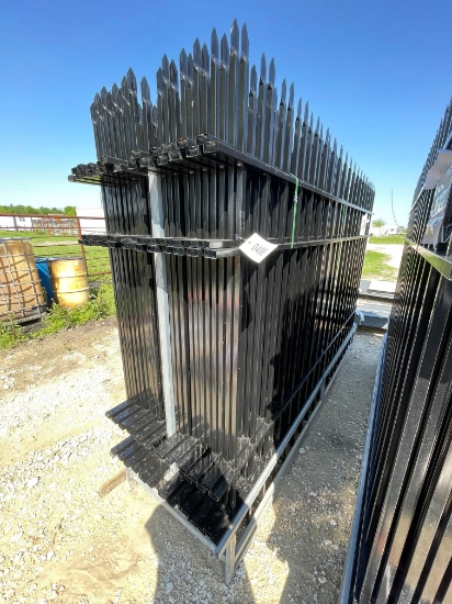 220' New Wrough iron site fence 10x7 22 pc fence panels 23 post