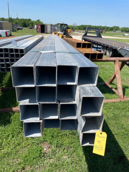 4" Sq Tube Galvanized 11 ga 16 pcs @ 30" 480ft.