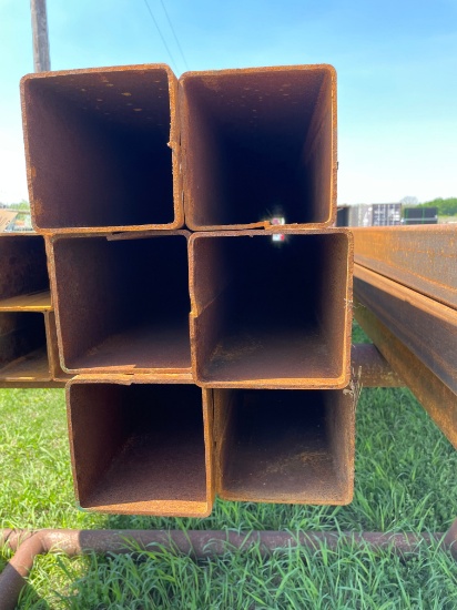 6" Sq tube 3/16 Gauge 6 pcs 20ft.