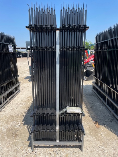 220' Wrought iron site fence 10x7 22-Pannels, 23 post