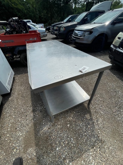 Stainless steel table
