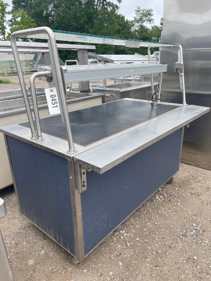 Commercial Food warmer with heap lamp Blue