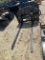 GIYI 5ft. Hydraulic side shift forks for skid steer