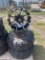 2-25x10-12 tires and rims, 2-STI 14