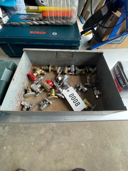 25-New Water cutoff Valves,Jumper cables with tools