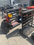 2 Rolling Bolt bins with trays