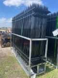 200' 10x7 Glavanized steel fence with post & connectors