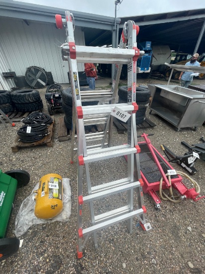 Little giant super duty adjustable ladder