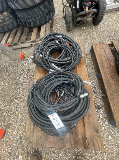 New and like new hydraulic hoses