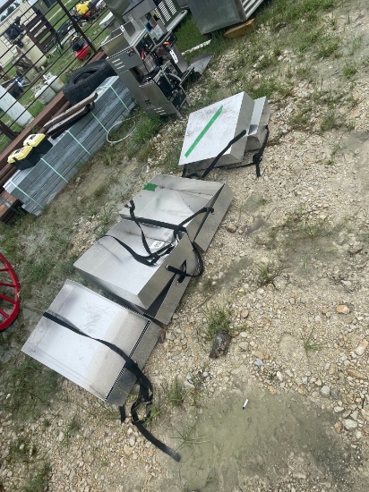 10 stainless steel trays