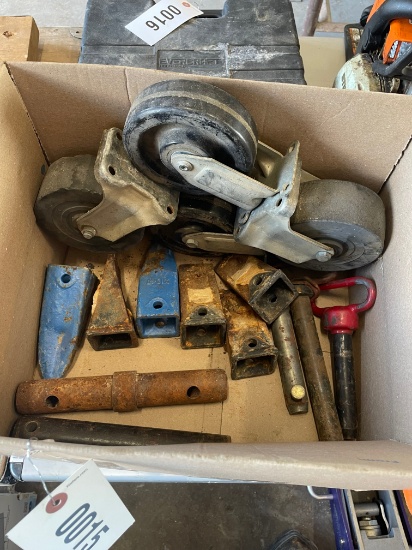 4 Castor wheels, tractor parts
