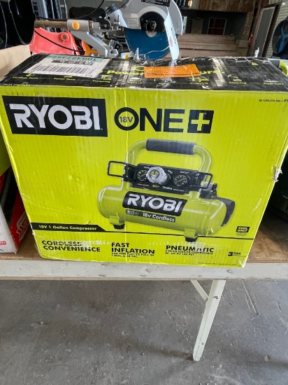 Ryobi Battery powered air compressor