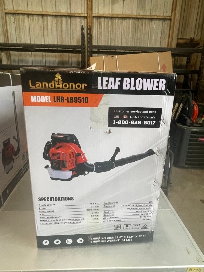 New Land Honor 75.6 Leaf blower