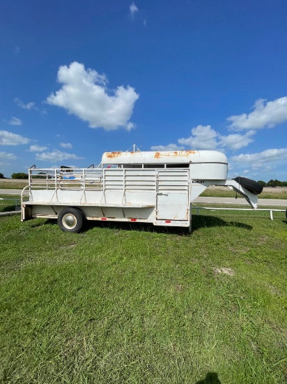 Easley 16" Single Axle stock trailer