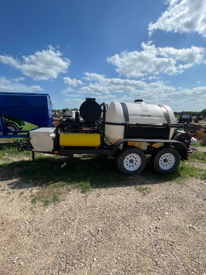 Northern tool Pressure washer trailer Kohler 23hp Diesel Heater 50 gallon tank dual sprayer just ser
