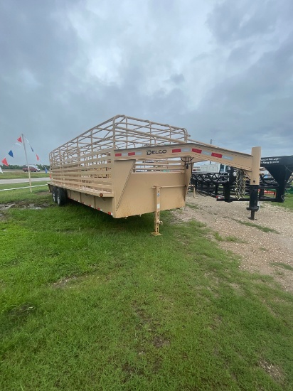 2020 Delco 24ft. Stock Trailer like new has title