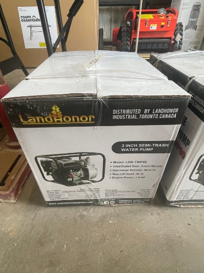 New Land Honor 3 inch semi trash water pump
