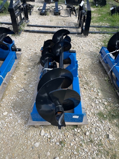 New GIYI Quick Attach Skid Steer Auger with 3 bits