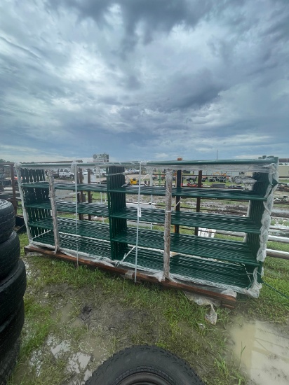 1-New 12'x6' 5 rail gate