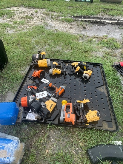 Pallet of dewalt,ridgid power tool parts only