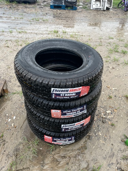 4 new 205/75R14 trailer tires