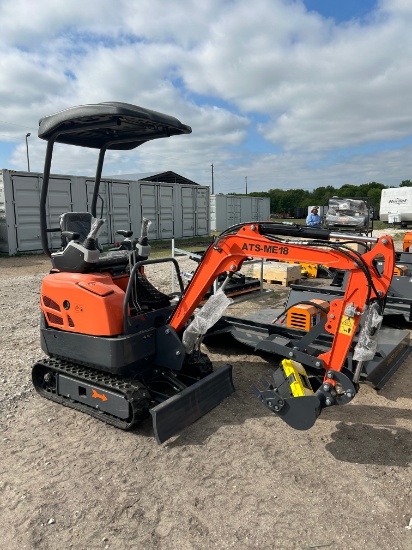 New ATS-ME 18 Mini Excavator 420CC Gas Engine