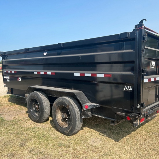 2022 PJ Dump Trailer Tandem Axle 10K Axles 18 Ply tires has title